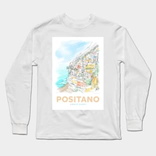 Positano Amalfi Coast Long Sleeve T-Shirt